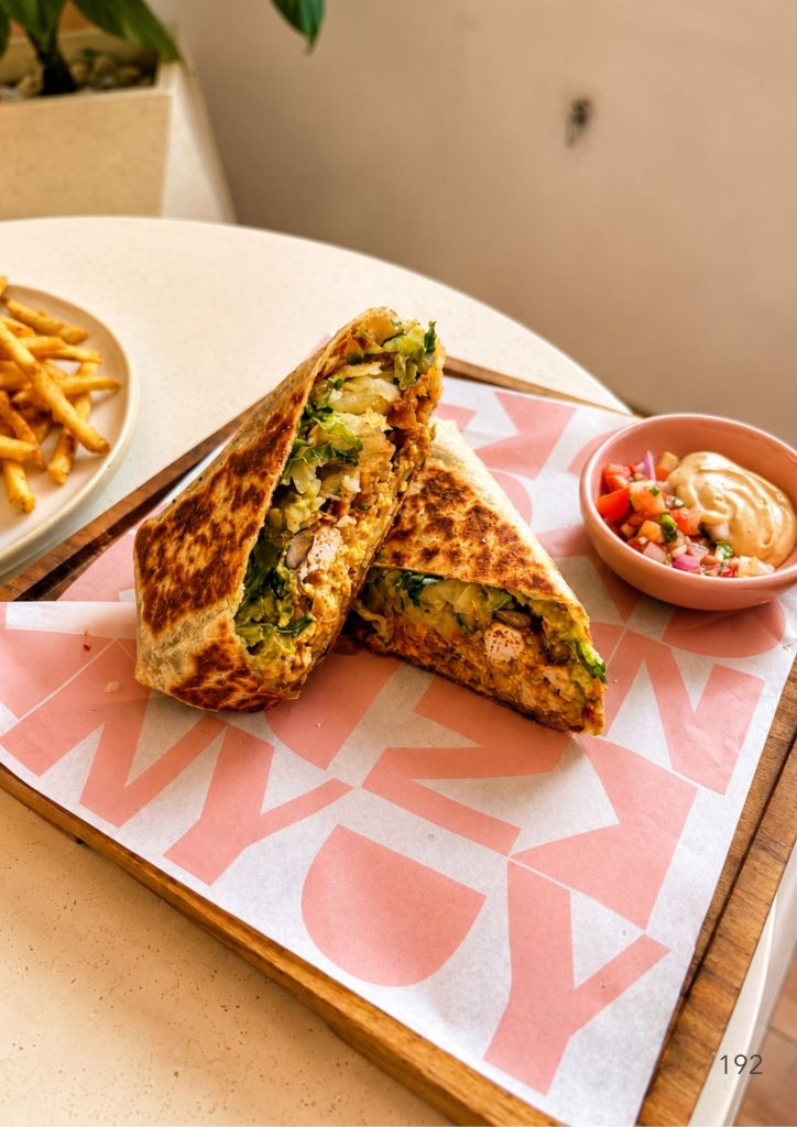 A toasted sandwich served with salsa at KYND Uluwatu in Bali