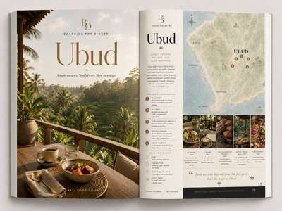 Ubud chapter opener spread from the Bali Food Guide